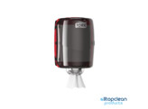 TORK M2 CENTERFEED DISPENSER ZWART/ROOD